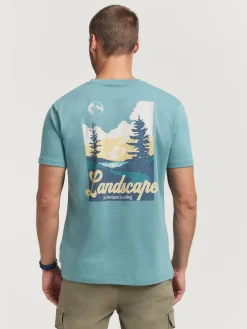CAMISETA LANDSCAPE VERDE AGUA