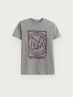 CAMISETA LOGO GRIS
