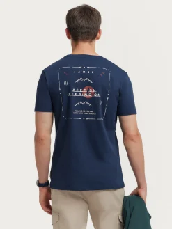 CAMISETA LONG AZUL MARINO