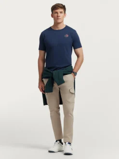 CAMISETA LONG AZUL MARINO