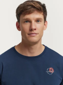 CAMISETA LONG AZUL MARINO