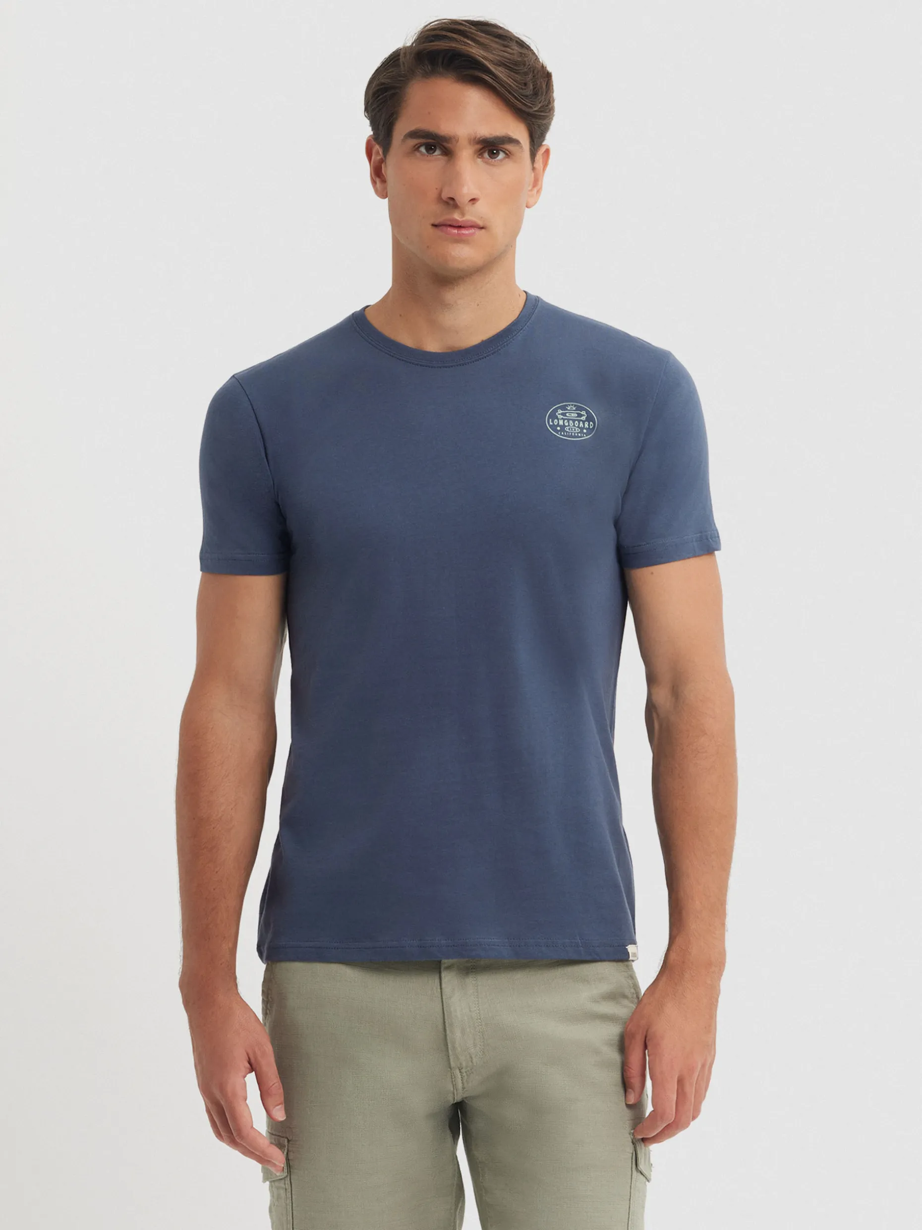 CAMISETA LONGBOARD AZUL MARINO