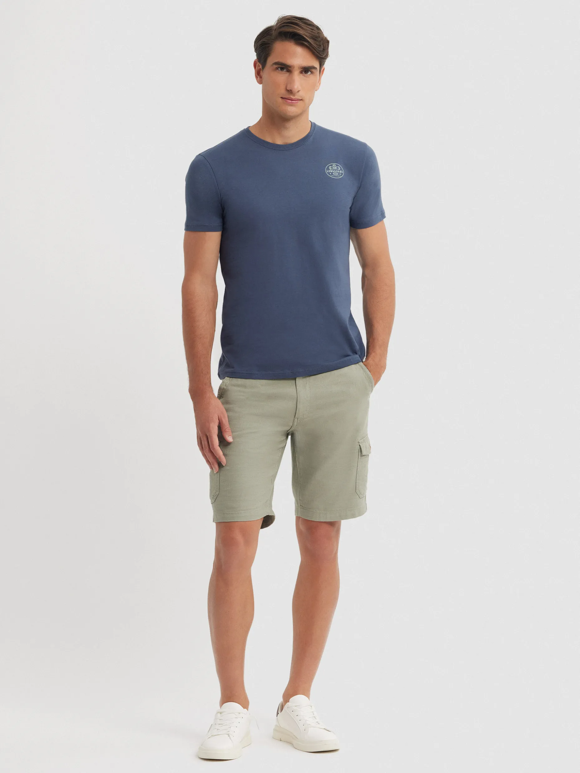 CAMISETA LONGBOARD AZUL MARINO