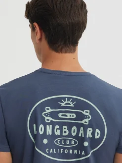 CAMISETA LONGBOARD AZUL MARINO