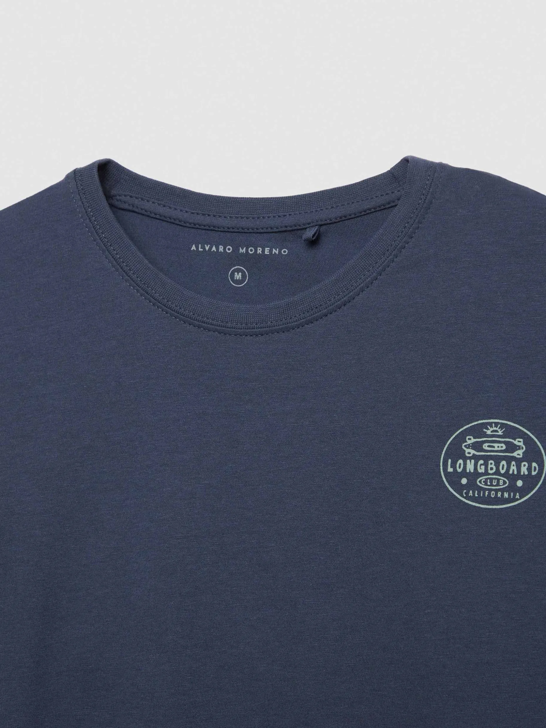 CAMISETA LONGBOARD AZUL MARINO