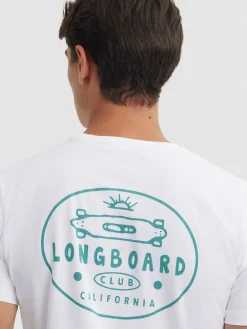 CAMISETA LONGBOARD BLANCO