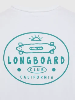 CAMISETA LONGBOARD BLANCO