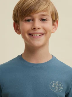 CAMISETA LONGBOARD KIDS AZUL