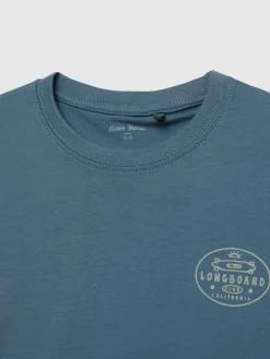 CAMISETA LONGBOARD KIDS AZUL