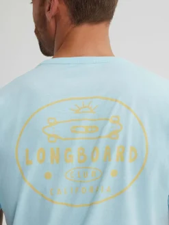 CAMISETA LONGBOARD VERDE AGUA