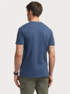 CAMISETA MELANGE AZUL