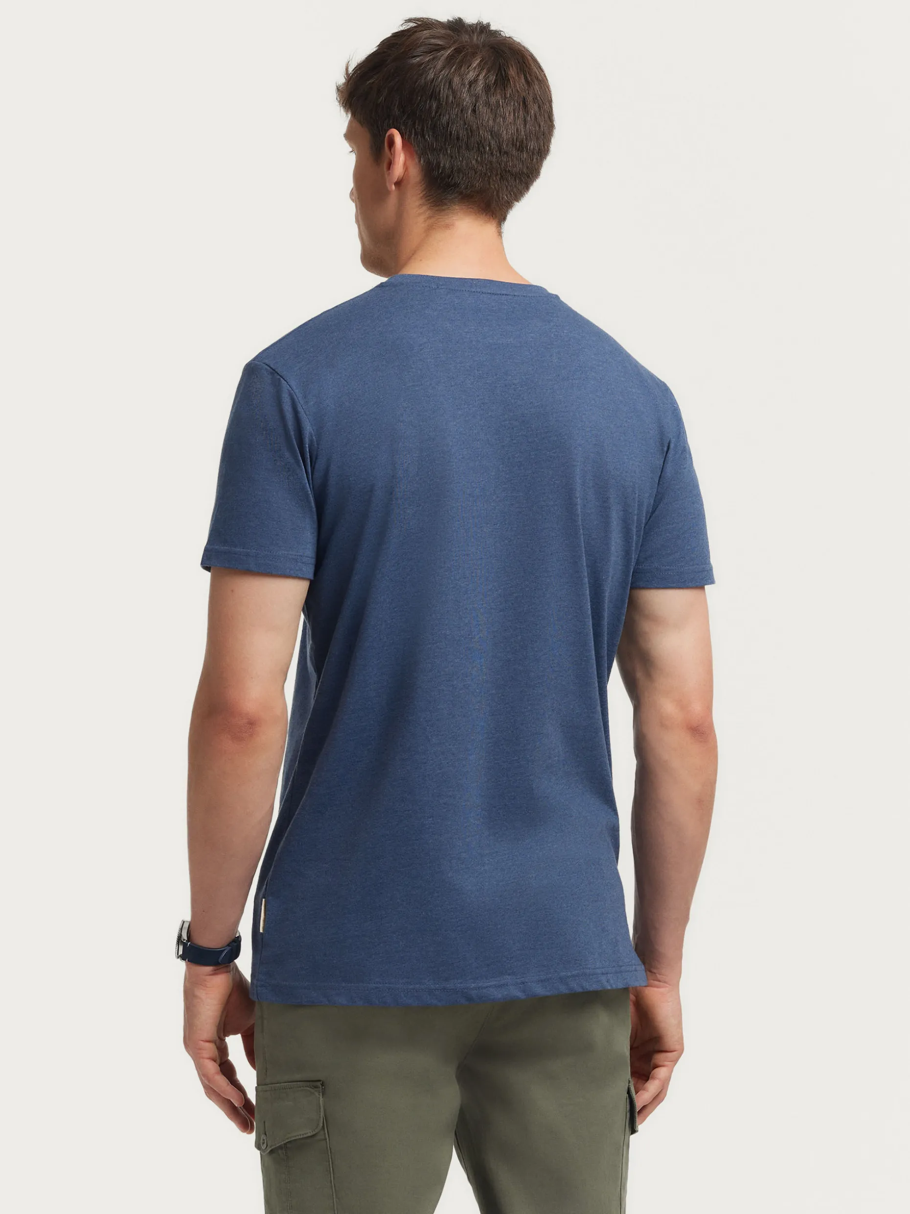 CAMISETA MELANGE AZUL