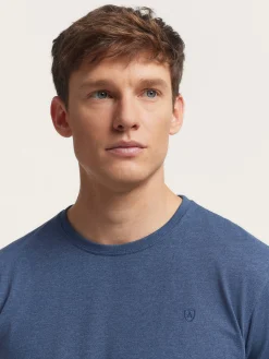 CAMISETA MELANGE AZUL