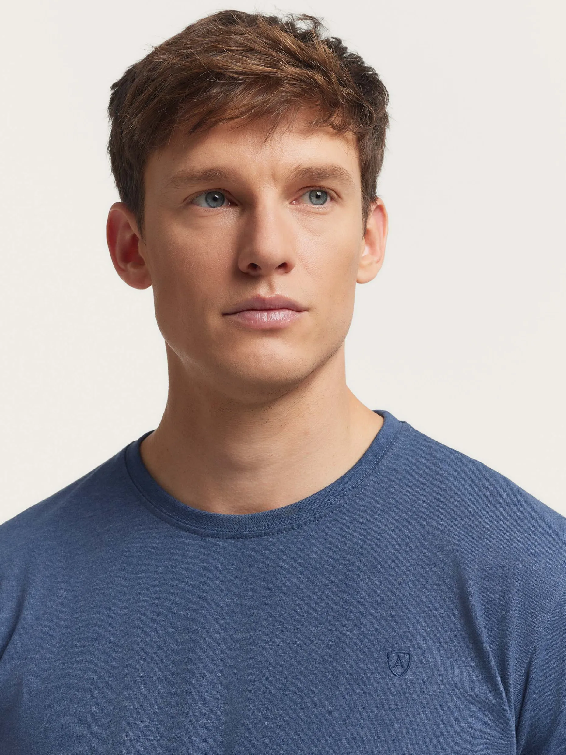 CAMISETA MELANGE AZUL