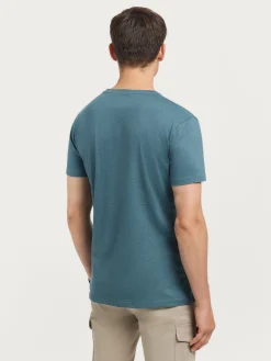 CAMISETA MELANGE AZUL