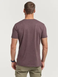 CAMISETA MELANGE BURDEOS