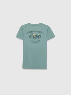 CAMISETA MOTOR KIDS VERDE