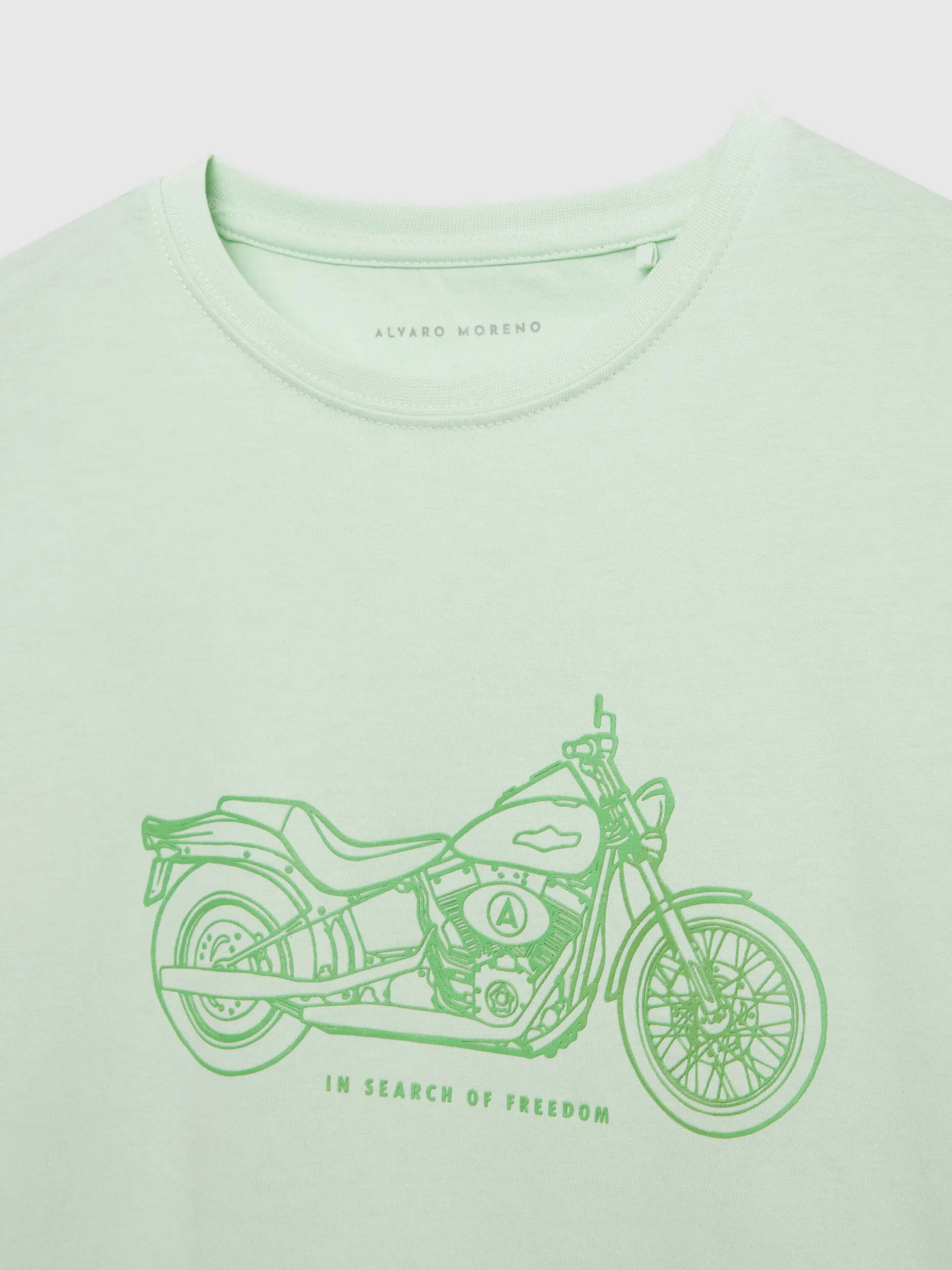 CAMISETA MOTORCYCLE VERDE