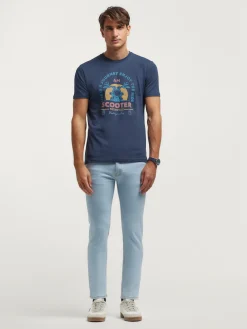 CAMISETA SCOOTER AZUL MARINO