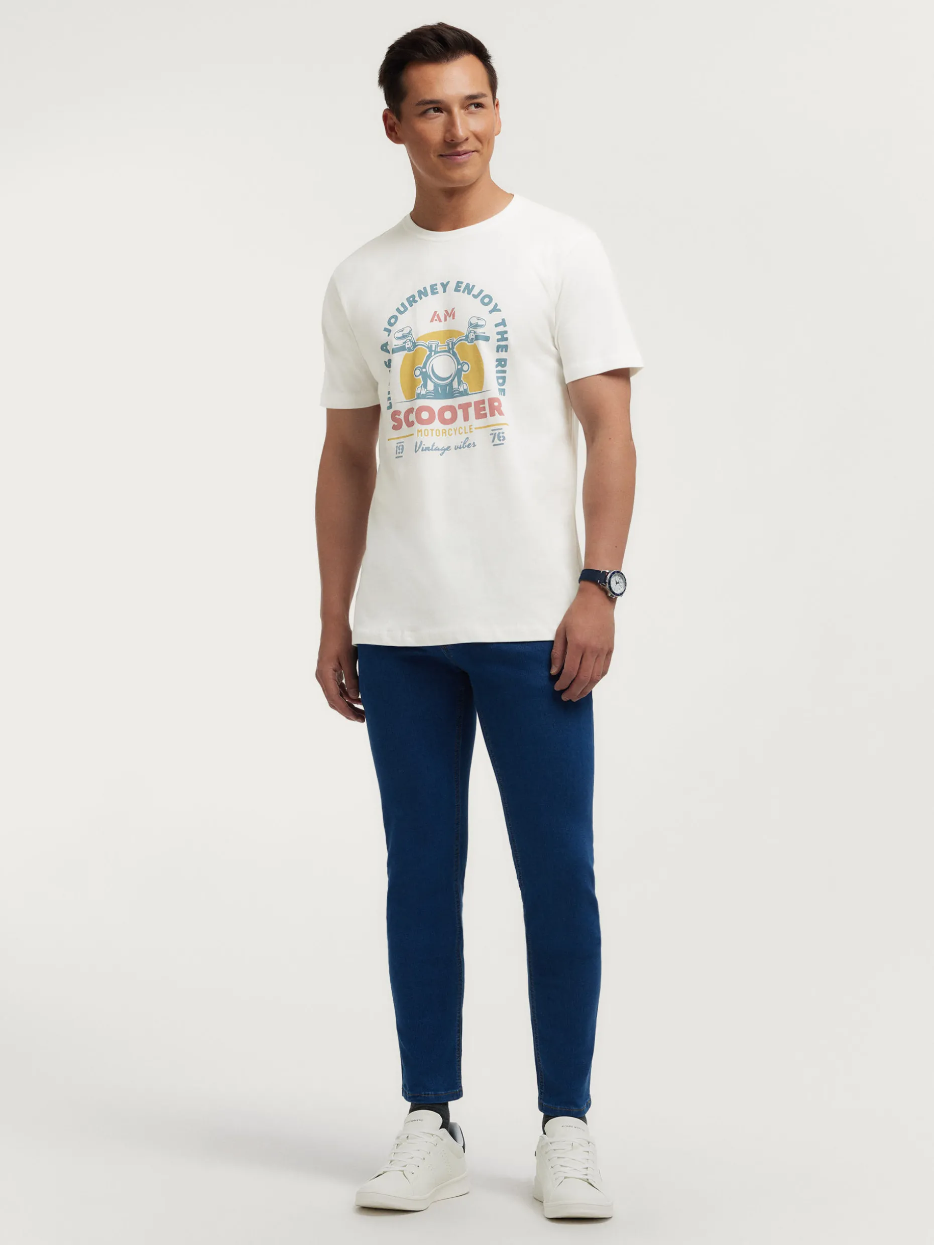 CAMISETA SCOOTER BLANCO