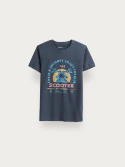CAMISETA SCOOTER KIDS AZUL MARINO