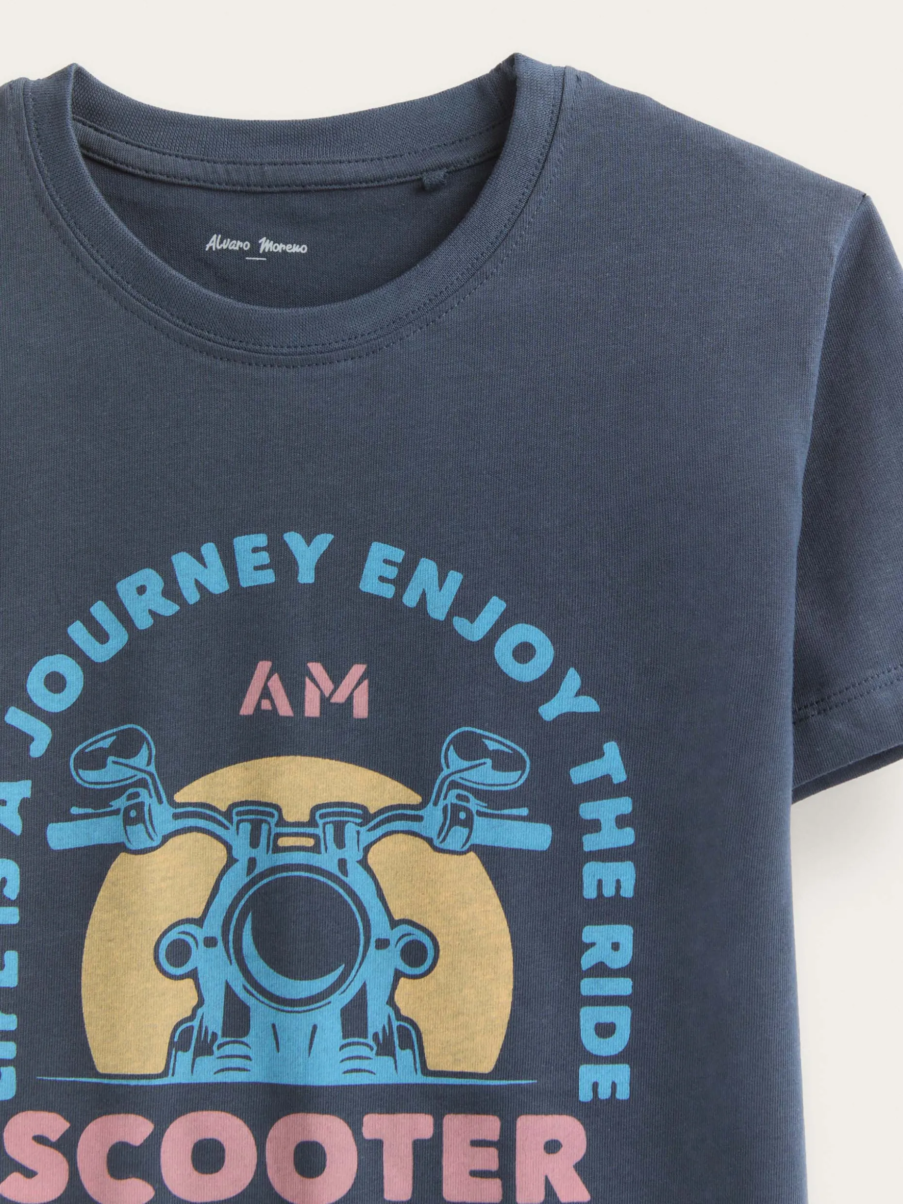 CAMISETA SCOOTER KIDS AZUL MARINO