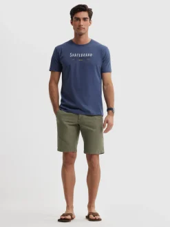 CAMISETA SKATEBOARD AZUL MARINO