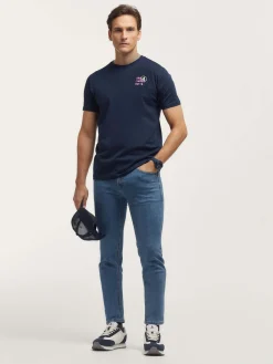 CAMISETA SNOW AZUL MARINO