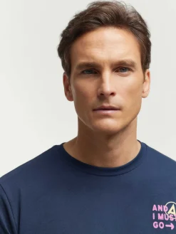 CAMISETA SNOW AZUL MARINO