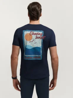 CAMISETA SUNSET AZUL MARINO