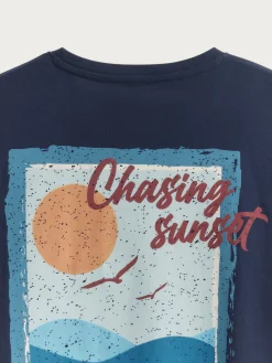 CAMISETA SUNSET AZUL MARINO