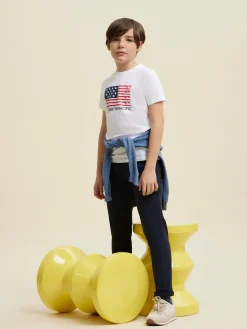 CAMISETA USA KIDS BLANCO