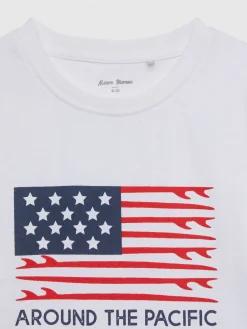 CAMISETA USA KIDS BLANCO
