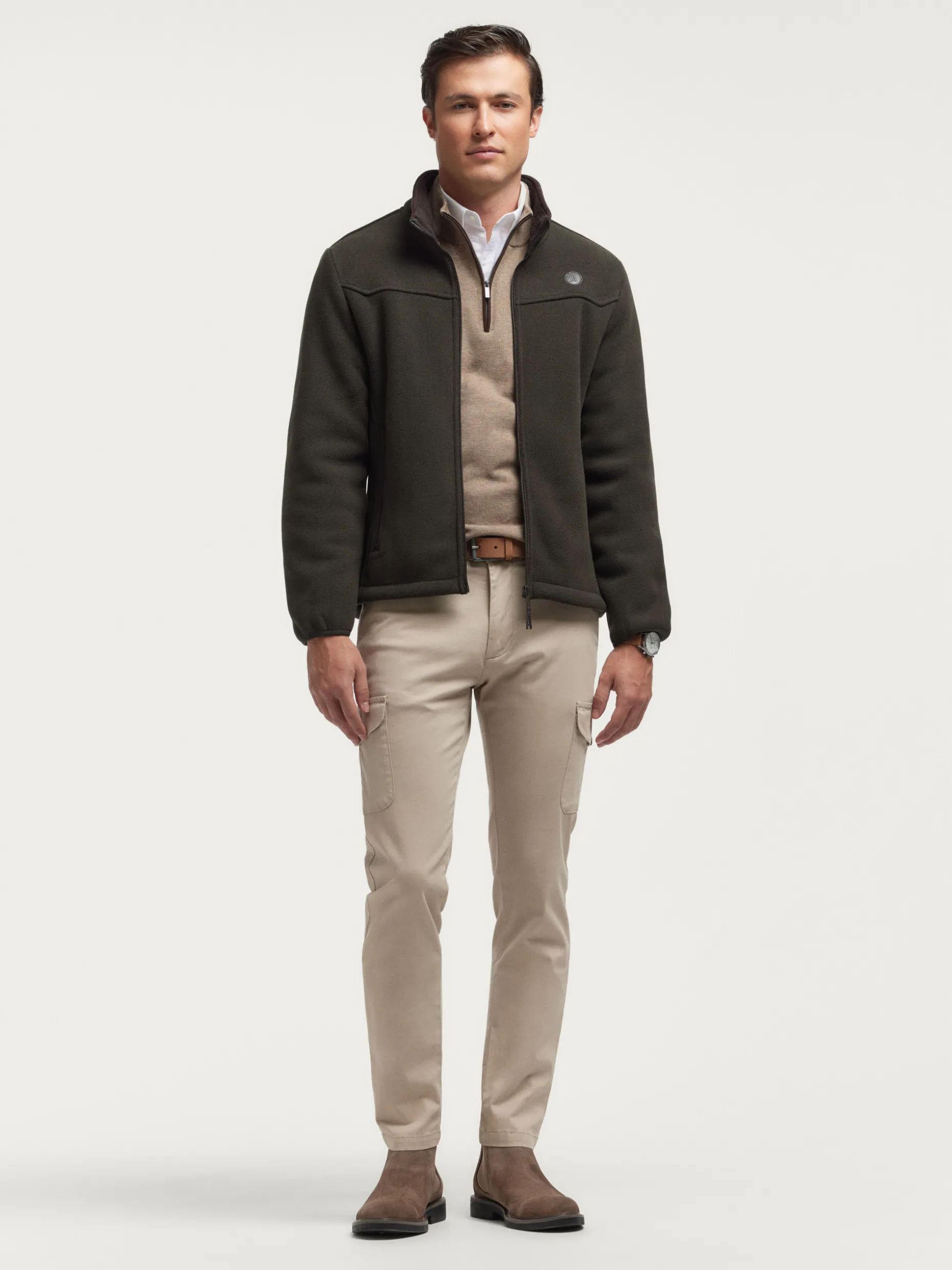 CAZADORA POLAR VERDE