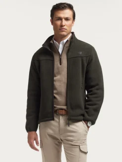 CAZADORA POLAR VERDE