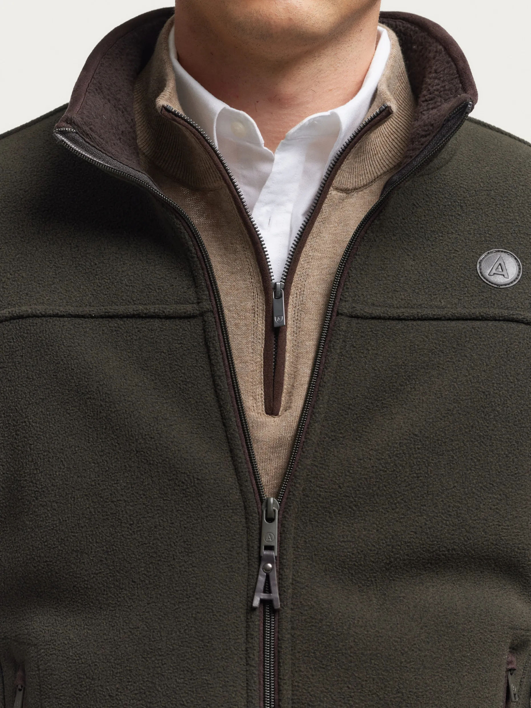 CAZADORA POLAR VERDE