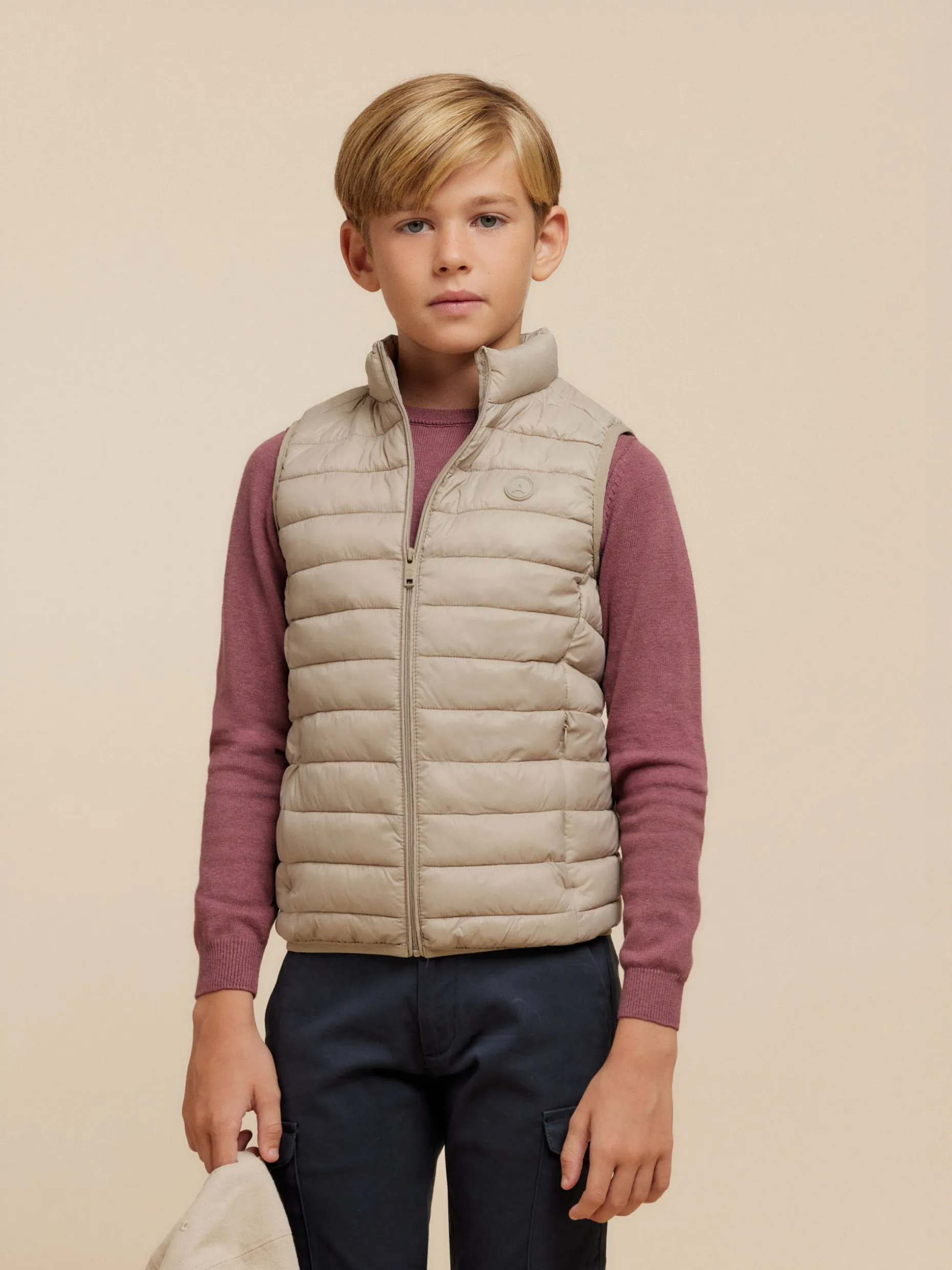 CHALECO NIRO KIDS BEIGE