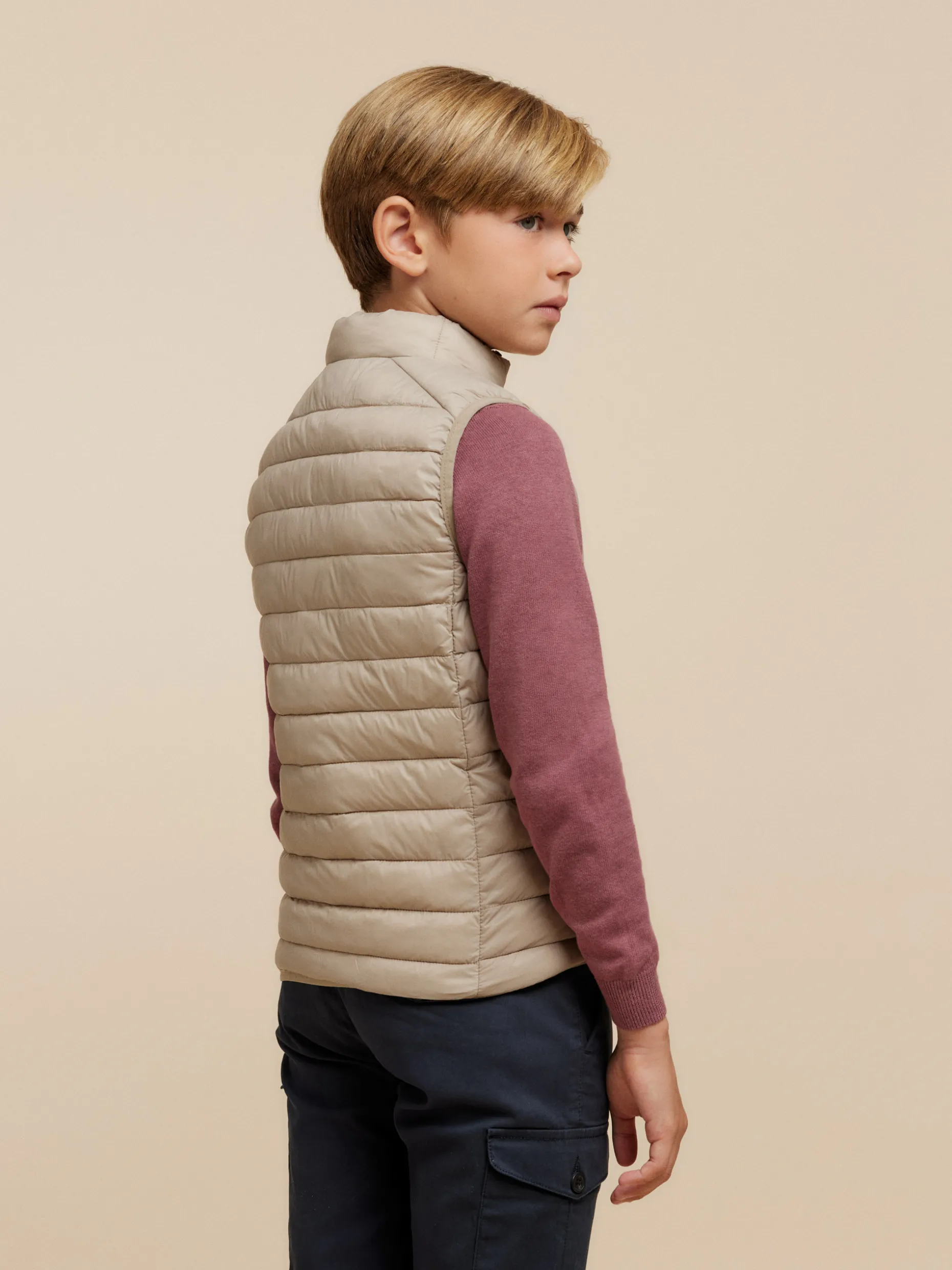 CHALECO NIRO KIDS BEIGE