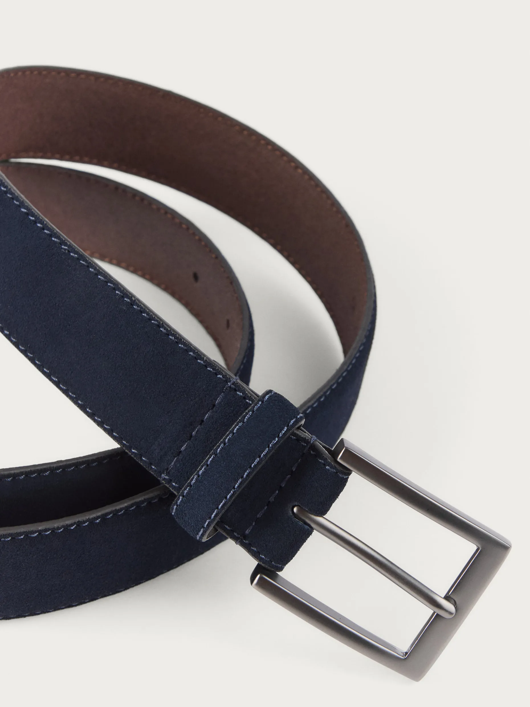 CINTURON ANTE VESTIR AZUL MARINO