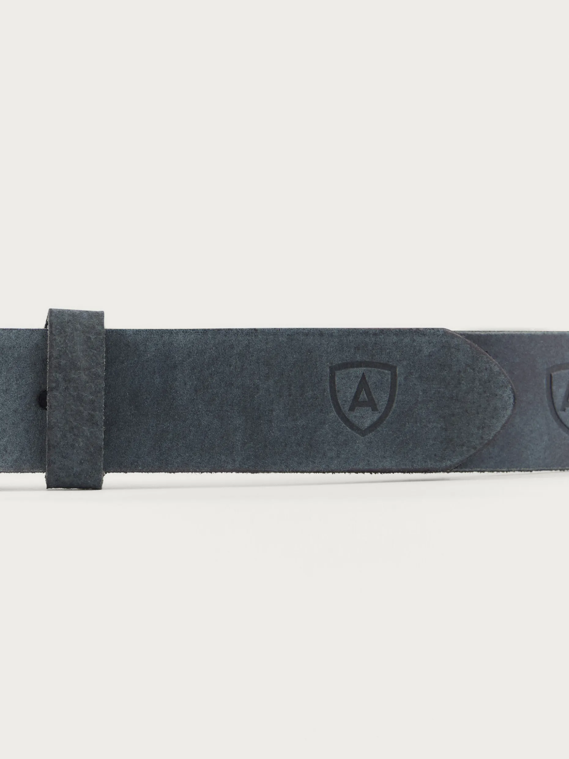 CINTURON LOGO PIEL AZUL MARINO