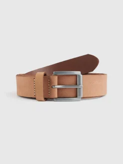 CINTURON NOBUCK BEIGE