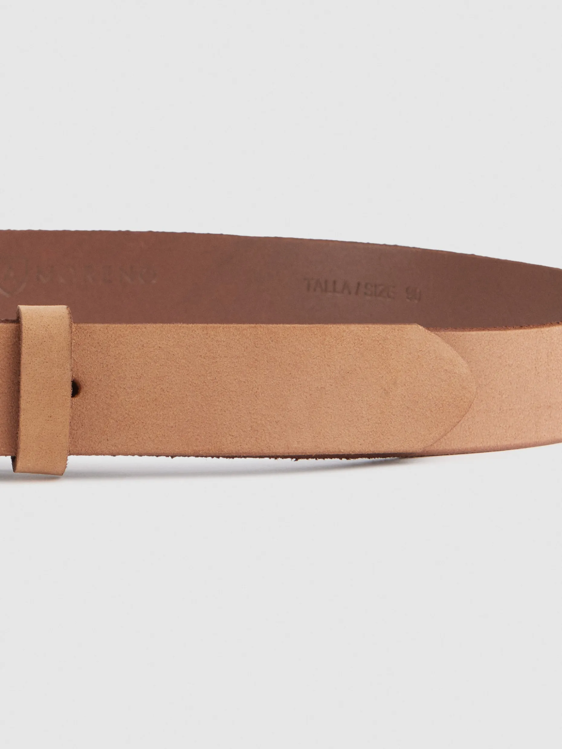 CINTURON NOBUCK BEIGE