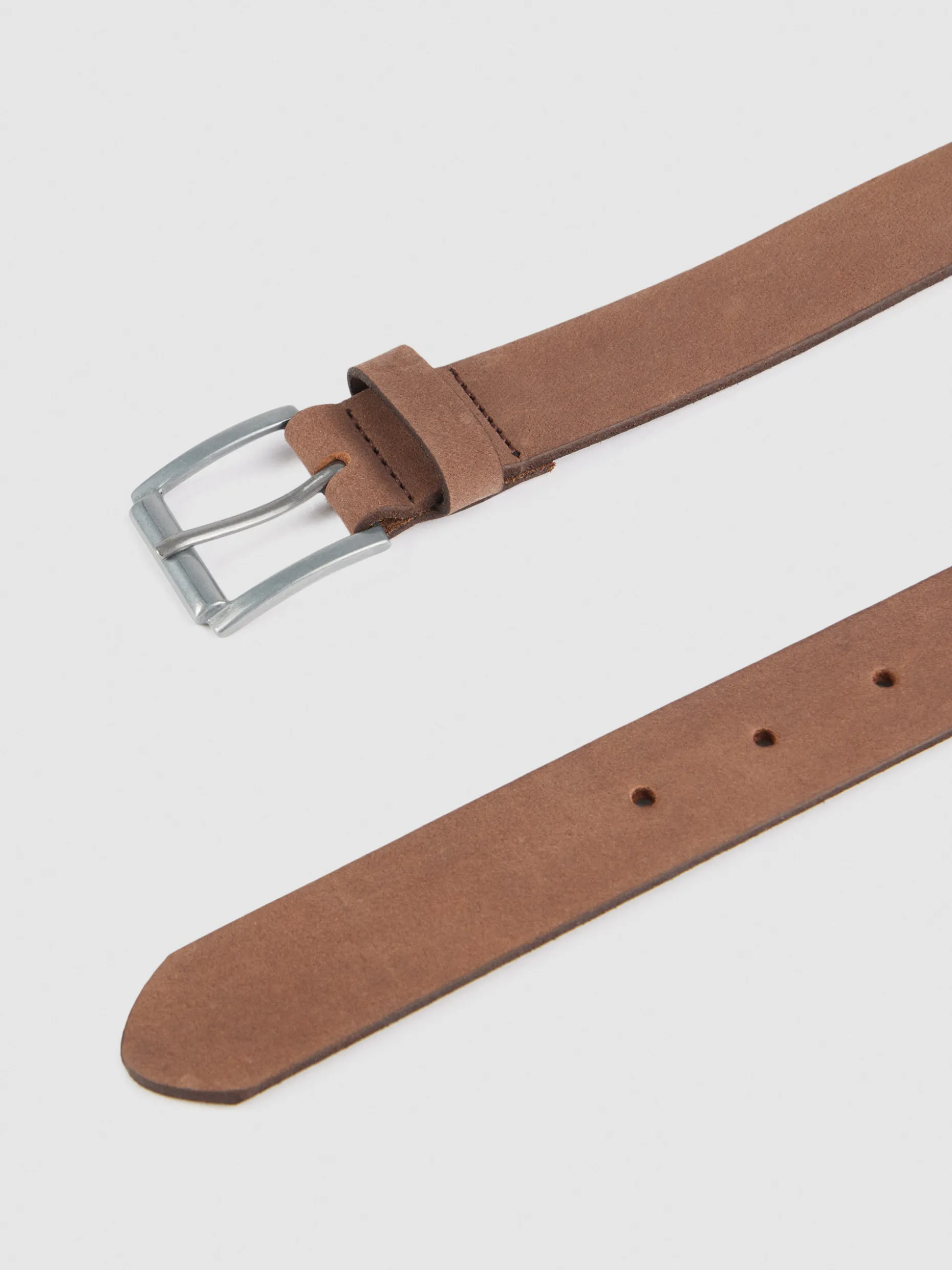 CINTURON NOBUCK MARRÓN