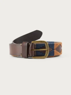 CINTURON PAMPA PIEL AZUL