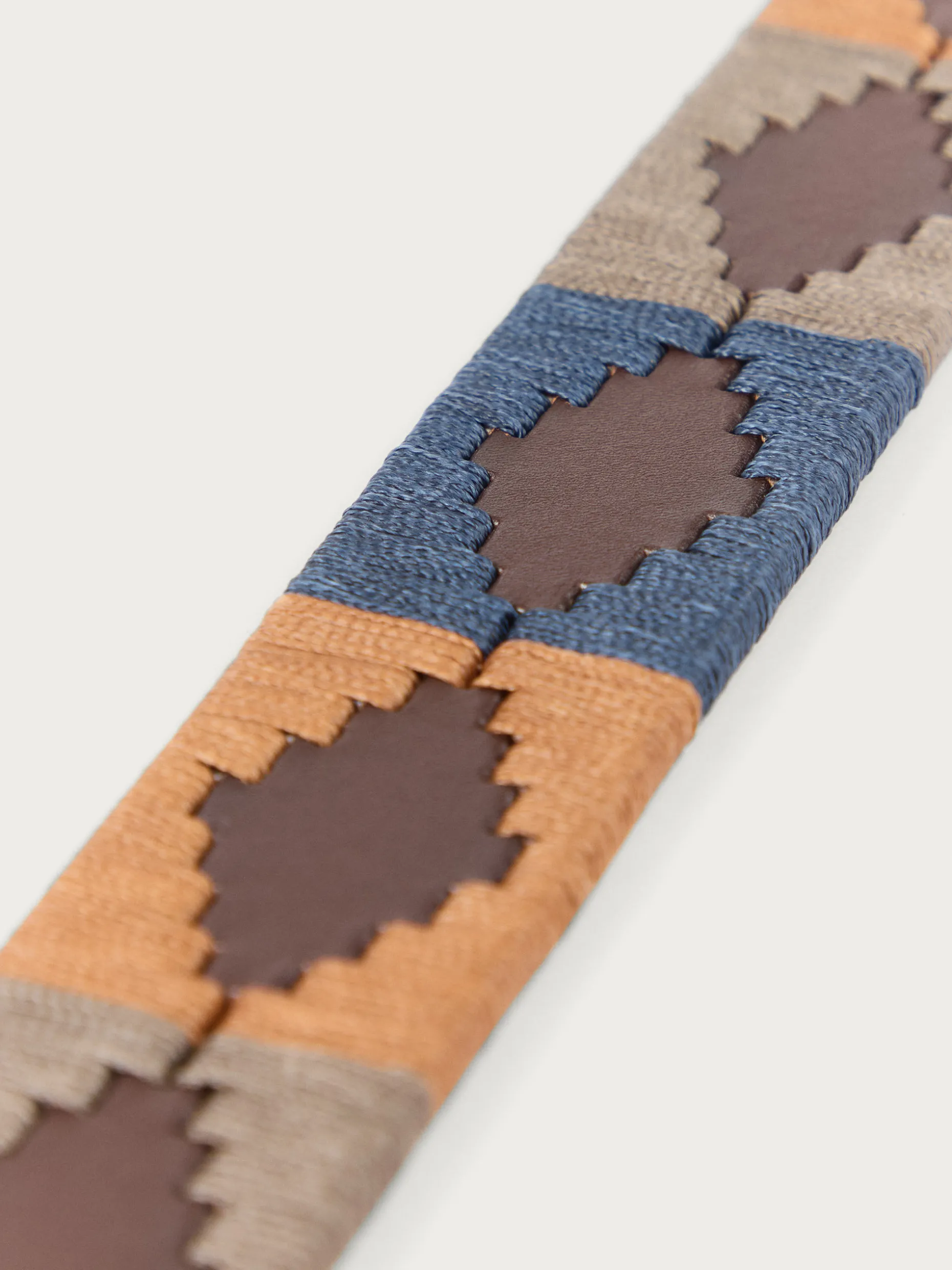 CINTURON PAMPA PIEL AZUL