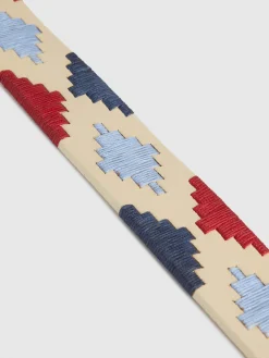 CINTURON PAMPA PIEL AZUL MARINO