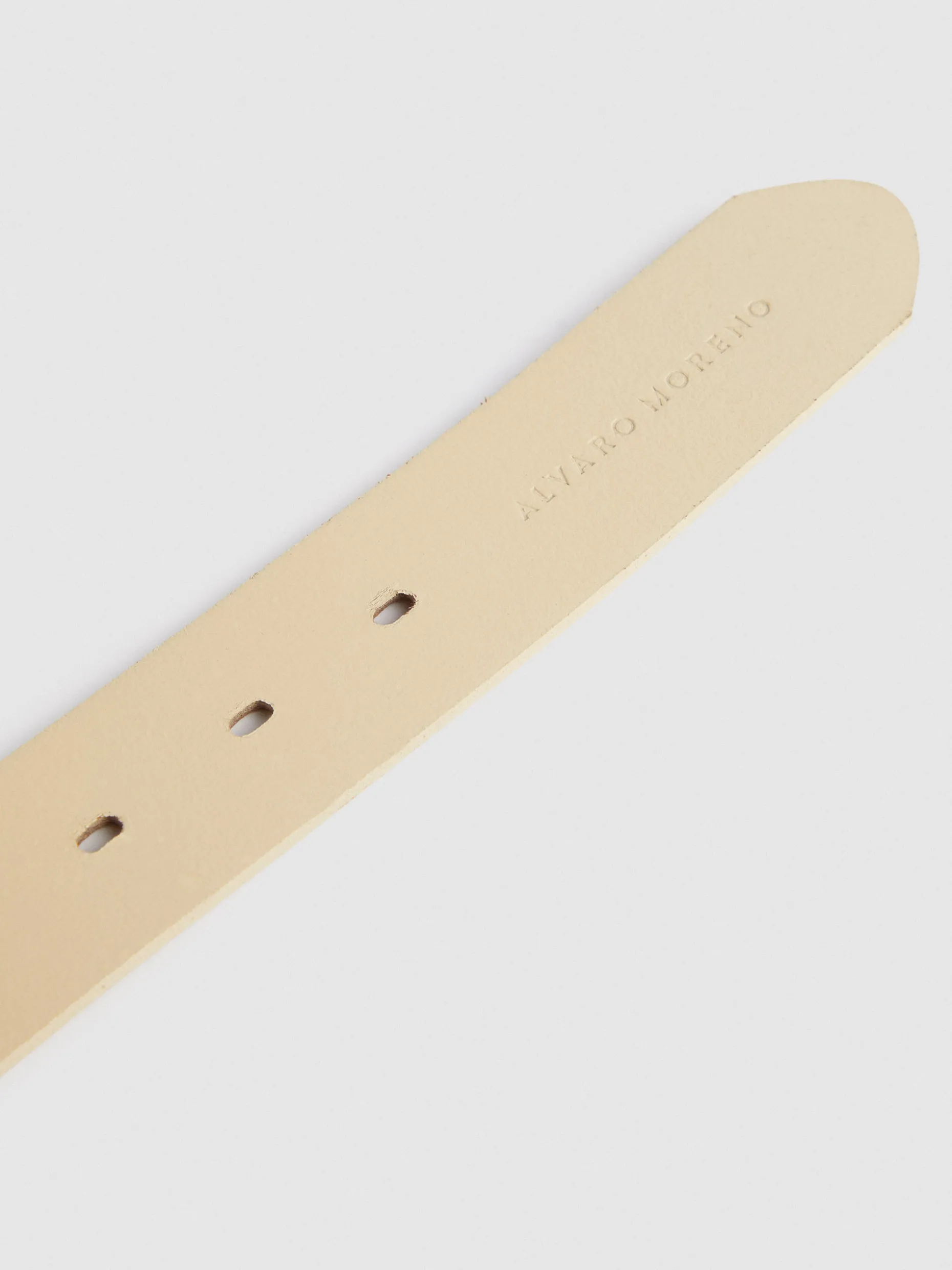 CINTURON PAMPA PIEL BLANCO