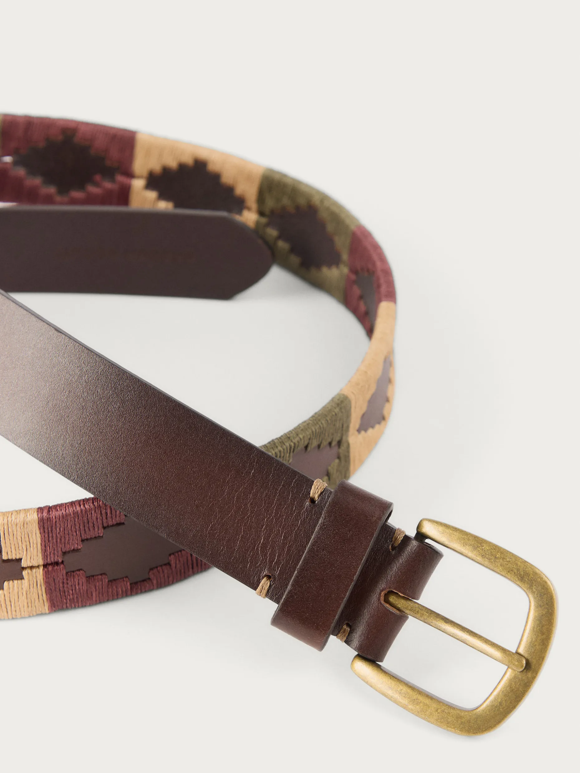 CINTURON PAMPA PIEL BURDEOS