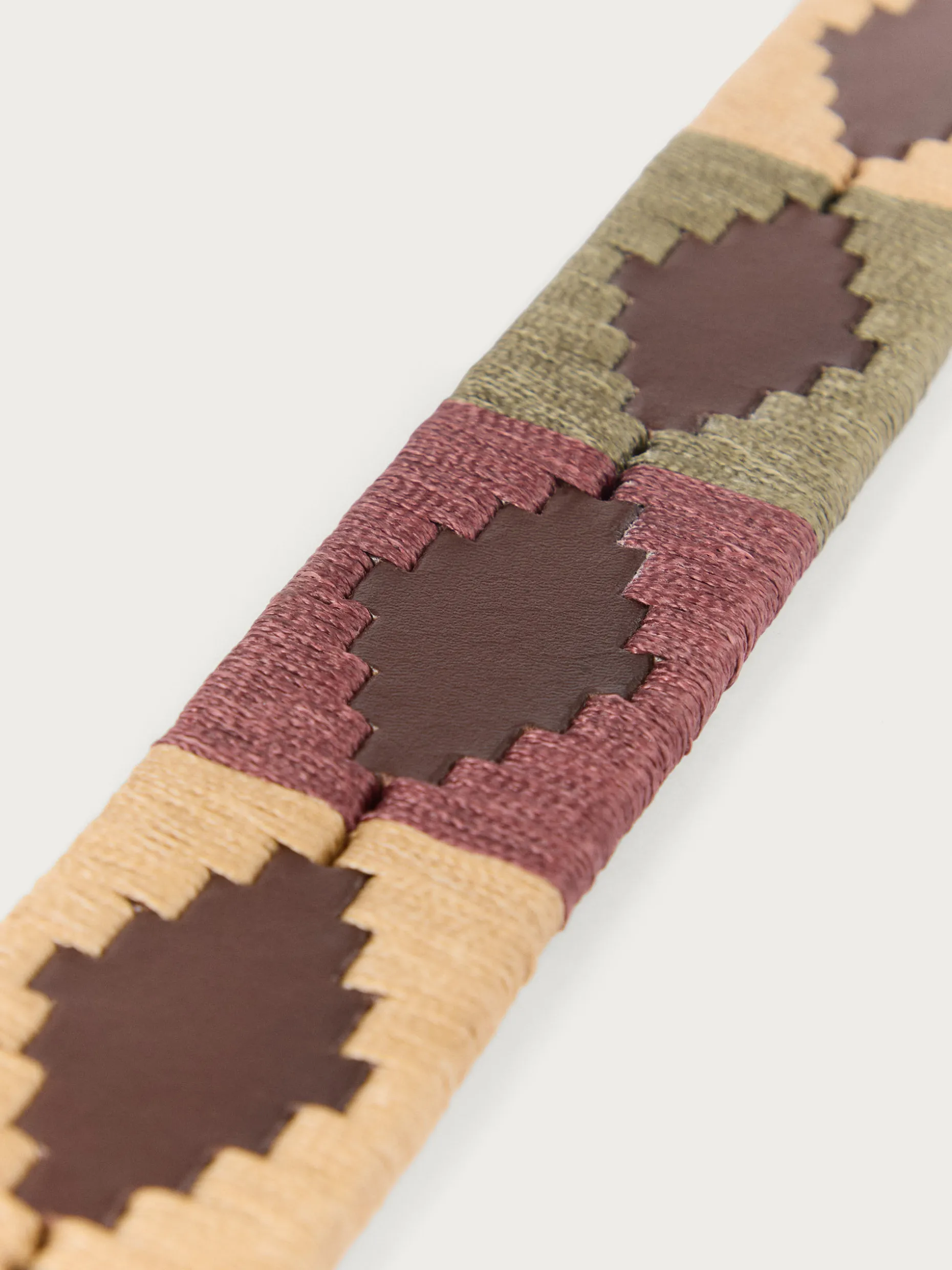 CINTURON PAMPA PIEL BURDEOS