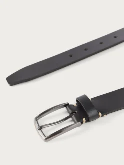 CINTURON PIEL VESTIR NEGRO